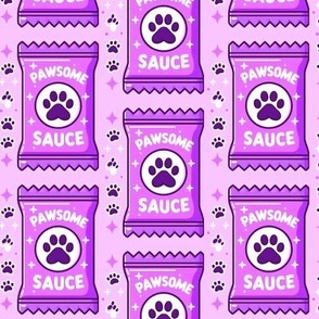 Pawsome Sauce Purple Valentine's Day