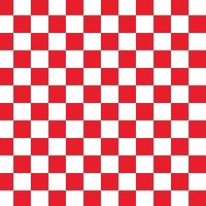 Red and White Checkered Squares Medium