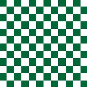 Green and White Checkered Squares Medium