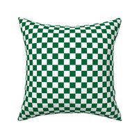 Green and White Checkered Squares Large