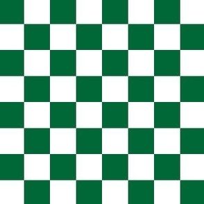Green and White Checkered Squares Large
