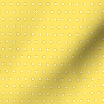 Sweet Ditsy Polka Dots - SMALL - Pastel Candy Baby Yellow