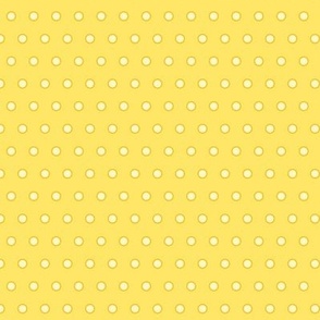 Sweet Ditsy Polka Dots - SMALL - Pastel Candy Baby Yellow