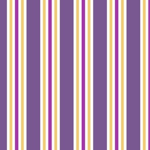 Tropical Stripe plum damson gold coordinate to Paradise Romantic Bold Vertical