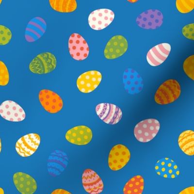 Easter eggs - medium small - blue by Cecca Designs