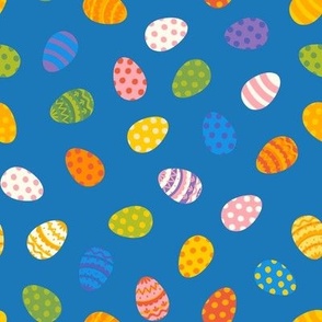 Easter eggs - medium small - blue by Cecca Designs