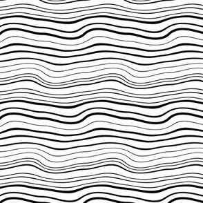 Squiggly Lines Black and White