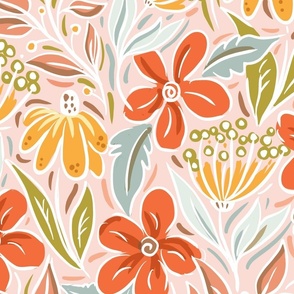 elizabeth floral wallpaper scale