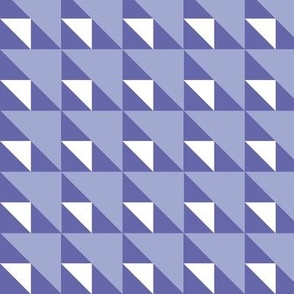 Geometric Triangle Print - Periwinkle Blue