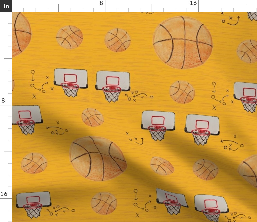 Watercolor Basketball