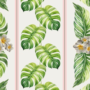 Tropical Monstera Stripe - 3160 large