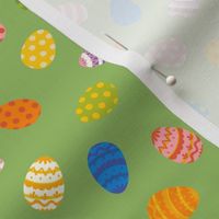 Easter eggs - medium small - light green by Cecca Designs