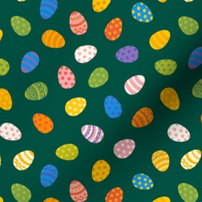 Easter eggs - medium small - dark green by Cecca Designs
