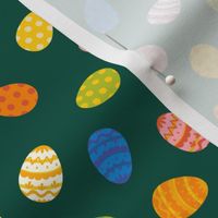 Easter eggs - medium small - dark green by Cecca Designs