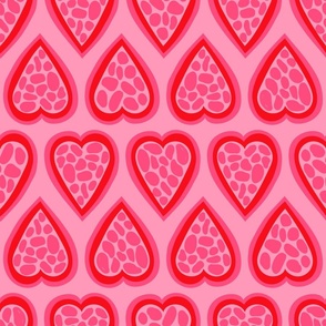 Valentine Hearts - Medium - Pink