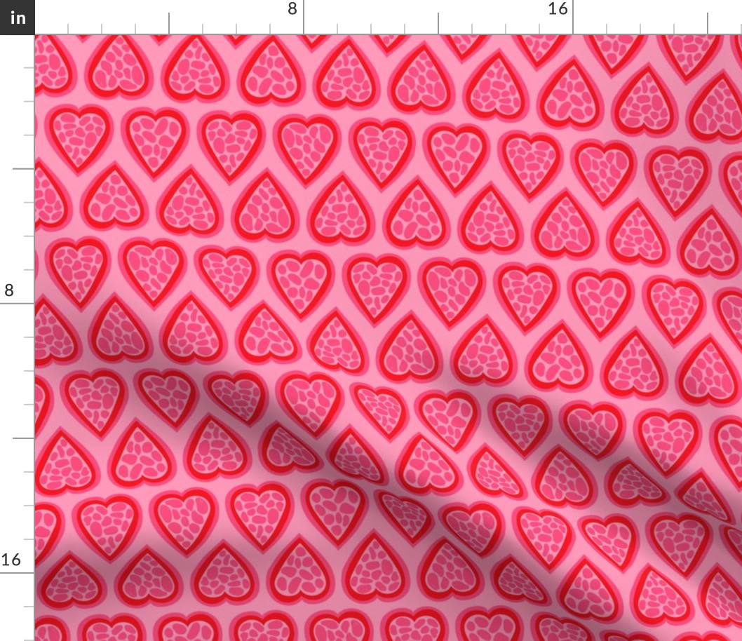 Valentine Hearts - Small - Pink