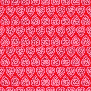 Valentine Hearts - Small - Red