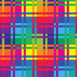 Mini Rainbow complex check pattern