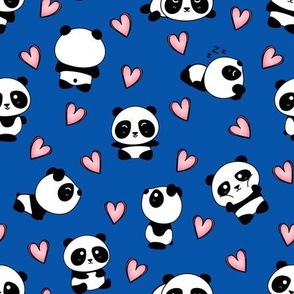 Panda Love Blue