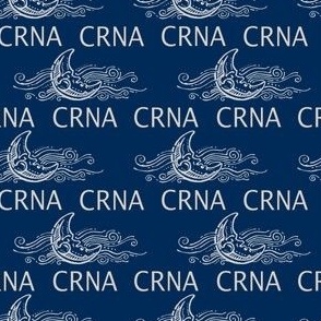 CRNA Sleeping Moon on Navy 