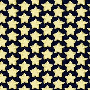 Yellow Lucky Star on Black Small Scale