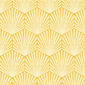 Boho Rhombus Shell //  small scale 0057 B //  minimalist minimalism baby child children sweet neutral wallpaper sunflower sun yellow 