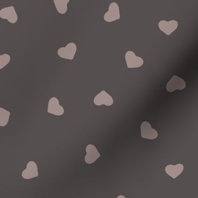 Cute ditsy hearts, dark chocolate