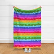 Rainbow Wavy Stripes