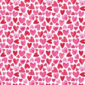 valentine watercolor hearts small scale