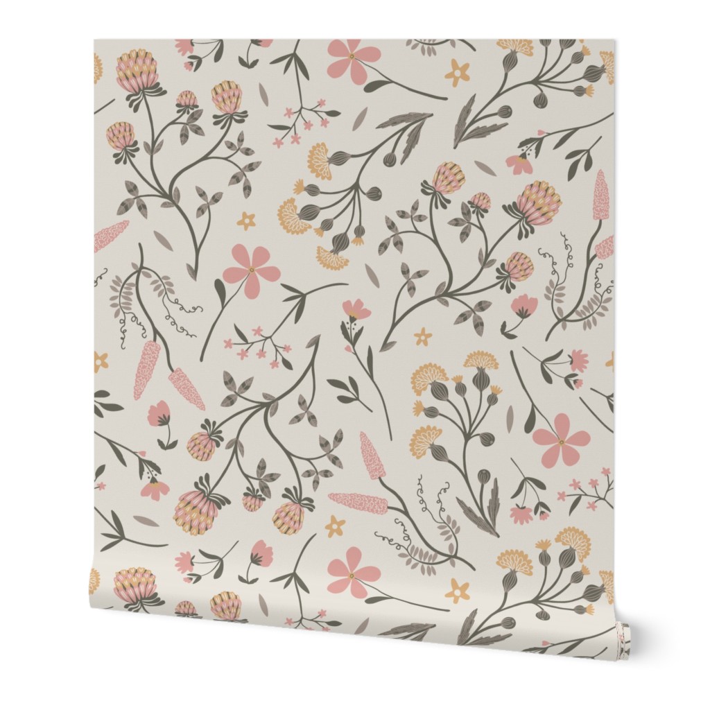 Clover Country Floral (xlarge), light