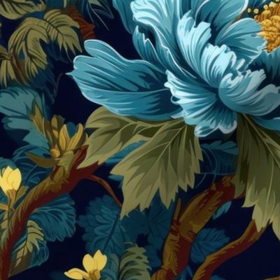 Chinese floral in trendy colors 1