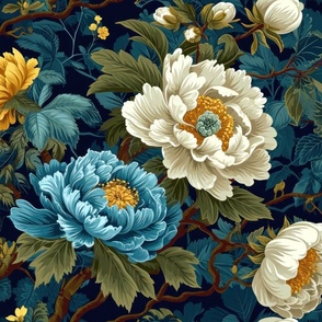 Chinese floral in trendy colors 1