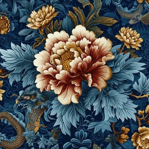 Chinese floral in trendy colors 2