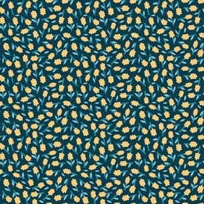  Little Cute Flowers // micro mini tiny little scale 0063 A //   squill minimalistic bold vibrant sunflower
