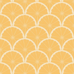 Orange Slices Scallop Pattern