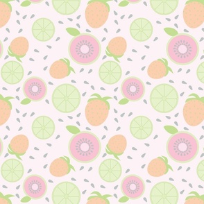 Peach Pink Kiwi Punch- Large Scale