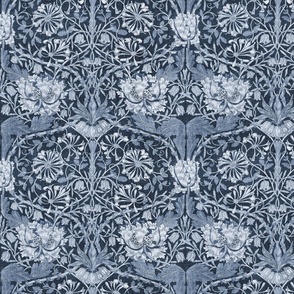 William Morris Honeysuckle -3130 medium - Blue