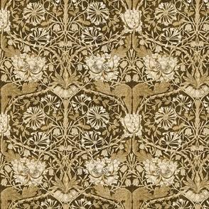 William Morris Honeysuckle - 3131 medium - Gold