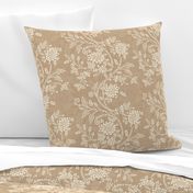 Garden floral vines 12 in Golden Tan