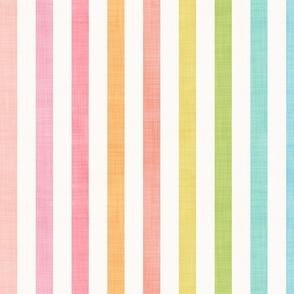 Soft Pastel Rainbow Stripes Textured Cute for Kids