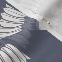 [Medium] Badminton Shuttlecocks stripes on Blue Gray Folstone