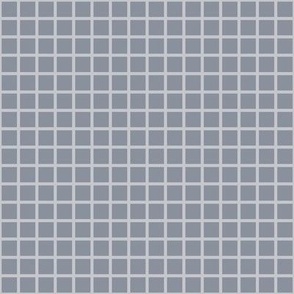 Simple Steel Blue Two-Tone Grid Coordinate Pattern