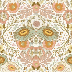 Floral madness - Original colour White background