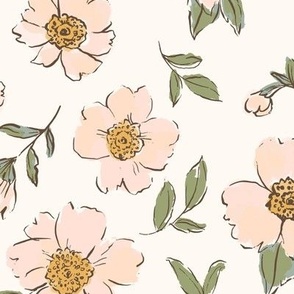 Sweet Peonies in cream 12