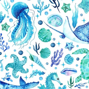 Under the Sea Ocean Animals - LARGE