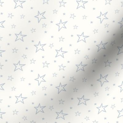 ( medium) Vintage blue, star, scattered stars, baby boy