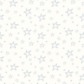 ( medium) Vintage blue, star, scattered stars, baby boy