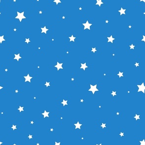 Stars - Blue - Sky - Starry Night - Kids - Nursery - 4th of july - Baby Apparel - Celestial - Minimalist - Boys