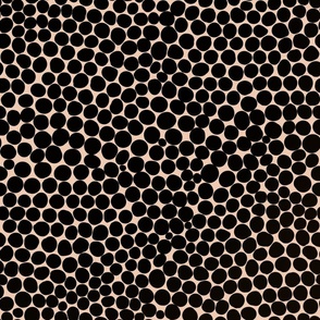 Black and random dots