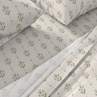 Chelsea Floral Stripe green traditional